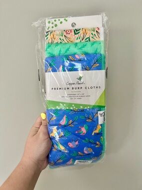 Copper Pearl Kids Burp Cloths Set - Birdie